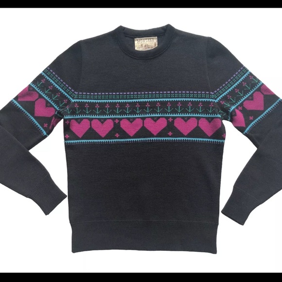 *ISO* Vintage Heart Fairisle Sweater - Large/X-Large *ISO* - Picture 2 of 3